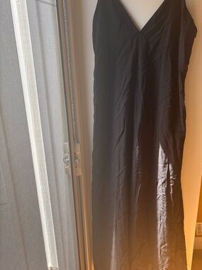 H&M Black V-Neck Summer  Dress- size L